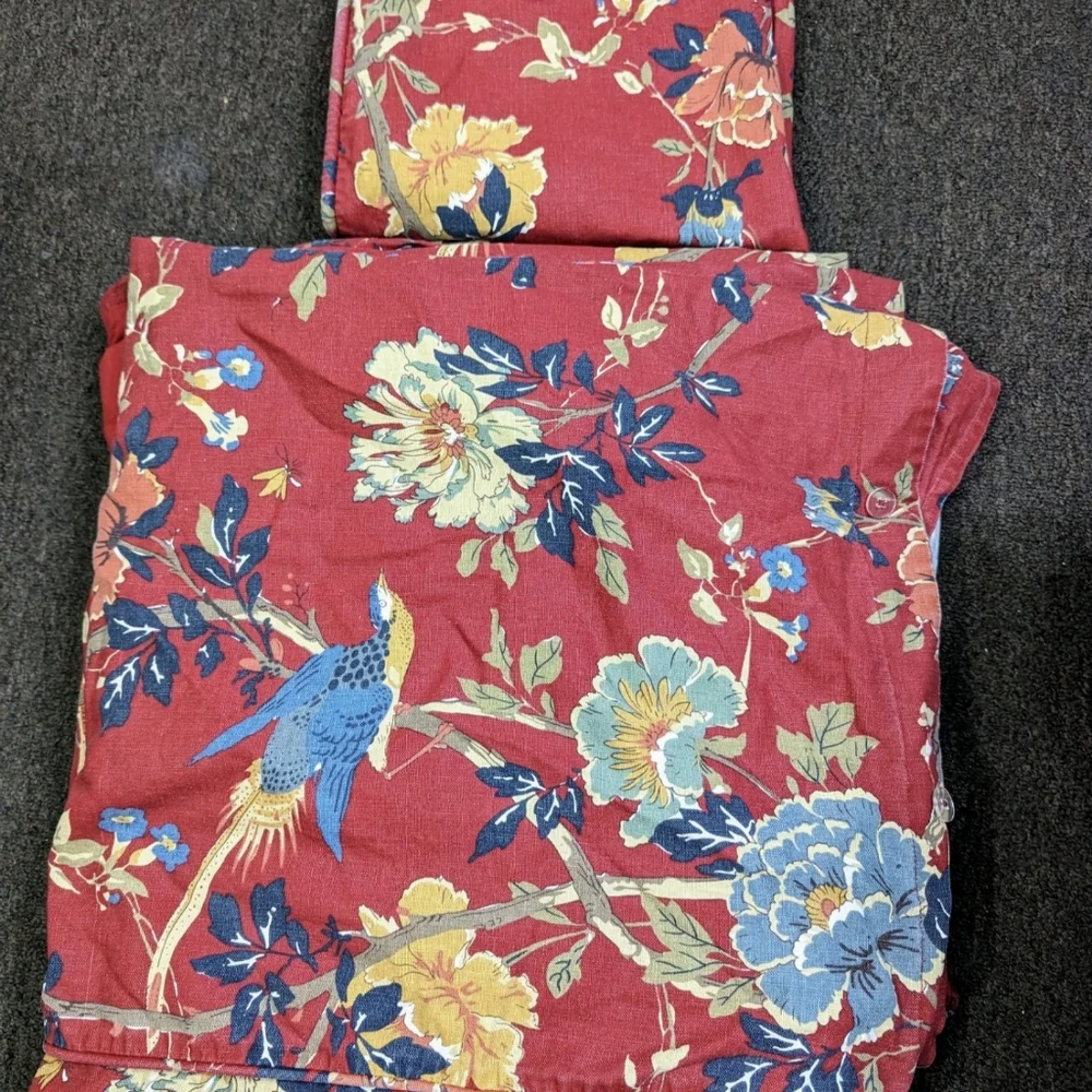 RARE!! Pottery Barn Linen/Cotton Brighton Duvet Cover + Sham